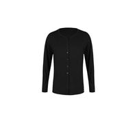 HKYBCF Baile Latino Men's V-Neck Latin Dance Tops Adults Samba Ballroom Top Long Sleeves Shirt Practice Clothes para Hombres(Black top,XL)