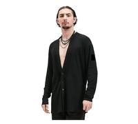 HKYBCF Baile Latino V-Neck Latin Dance Tops Men's Waltz Ballroom Shirt Adults Long Sleeves Dancing Top Modern Dancewear para Hombres(Black top,S)