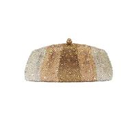 HKYBCF Bolsos de pedrería Bolso de mano con múltiples diamantes imitación for mujer, ideal for fiestas cumpleaños, bodas, noches y el día la novia(Color02)