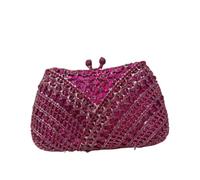 HKYBCF Bolsos de pedrería Bolsos de mano noche con diamantes imitación, lujo, for bodas, fiestas y cócteles(GRAY)