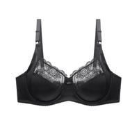 HKYBCF Sujetador de mujer Sujetadores secretos for mujer, Bralette de encaje con aros talla grande BCD 80 85 90 95 100 105 for pechos grandes(36,BLACK_B)