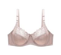 HKYBCF Sujetador de mujer Sujetadores secretos for mujer, Bralette de encaje con aros talla grande BCD 80 85 90 95 100 105 for pechos grandes(46,KHAKI_B)