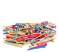 HKYBCF Tees de Golf Tees de Golf 1000/500/250 PCS 2-3/4 y 3-1/4 Pulgadas Largo |, 7 Veces más Resistente Que la Madera, Reduce fricción(250 Count 70mm Mixed)