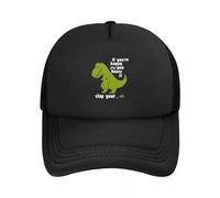 HKYTEEXP Lavado Divertido T-Rex - Si estás Feliz y lo Sabes Aplaude Tus Gorras de béisbol de Malla Oh Snapback Gorras de béisbol Casquette Regalo Unisex al Aire Libre