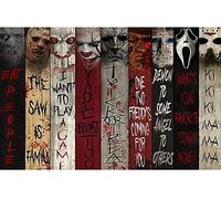 HL Lospeces Kits de arte de diamantes para adultos y niños, pintura de diamantes de imitación redondos con diamantes, pintura de diamantes de terror Story y kits (12 x 16 pulgadas)