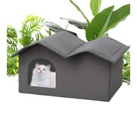 Hlagmix Casa para Gatos Interior | Refugio Impermeable Aislado para Gatos Interior,Refugio Fresco Desmontable para Gatos Y Perros Pequeños En Clima Cálido Uso Doméstico