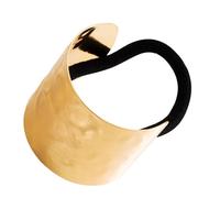 Hlagmix Corbata de pelo de metal, Puños de pelo de metal para coletas, Soporte para pony con puño de cola de caballo de metal, Exquisito brazalete para el cabello, elegante accesorio para el cabello