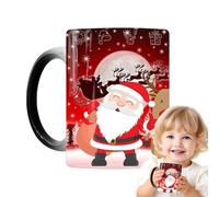 Hlagmix Taza de Navidad que cambia de color, tazas de multifuncionales, taza de café sensible al calor, tazas mágicas que cambian de color, divertida taza para beber para Navidad