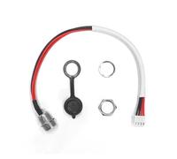 HLAQHL Puerto de Carga de batería Práctico Cable de alimentación de 3 Pines/4 Hilos Hoverboard Compatible con Scooter de Equilibrio Skateboard Hover Board Switch(1 Set)