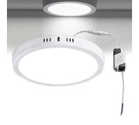 HLASMSPE Downlight LED de montaje en superficie de 18 W, iluminación empotrada redonda de 7.88 pulgadas, 6000 K, 1440 lúmenes, foco de techo ultrafino para baño, dormitorio, cocina, 1 paquete
