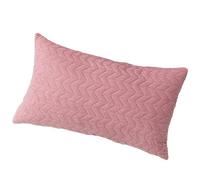 HLASMSPE Funda de cojín de terciopelo a juego para cama, funda de almohada con cremallera, funda de cojín de poliéster para asiento de coche, funda de almohada para sofá y silla, rosa, 30 x 50 cm