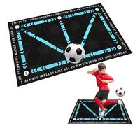 Hlayshing Tapete de entrenamiento de fútbol, 60 x 90 cm, tapete de entrenamiento de fútbol antideslizante, tapete de entrenamiento de control de pelota de regate, tapete deportivo, equipo de