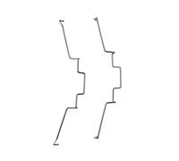 HLBEST 2 abrazaderas de clip de calor disipador de computadora, clips de ventilador de refrigeración de CPU de acero inoxidable, soporte de hebilla de alambre de acero inoxidable