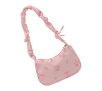 HLBEST Bolso de hombro para mujer, con cordón, bolso de mano a juego, plisado, para viajes, con estampado floral, axila, gran capacidad, bolso de hombro con estampado floral, a, One Size