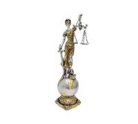 HLBEST Lady Justices - Figura decorativa de mujer ciega con escamas para estanterías y oficinas de abogados, regalo de justicia