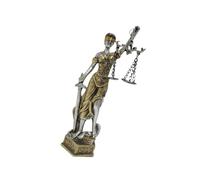 HLBEST Lady Justices - Figura decorativa de mujer ciega con escamas para estanterías y oficinas de abogados, regalo de justicia