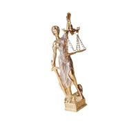 HLBEST Lady Justices - Figura decorativa de mujer ciega con escamas para estanterías y oficinas de abogados, regalo de justicia