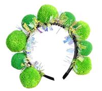 HLBEST Llamativas diademas de oropel Mardi Gras para niñas, accesorios para el cabello, diadema de Mardi Gras