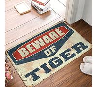 HLBSDM Alfombra de Granja Cuidado con el Tigre Alfombra navideña ¿Cómo estás aquí? Felpudo (Tamaño: 40 x 60 cm)