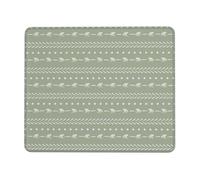 HLBSDM Alfombrilla de ratón Boho Arrows Estilo Tela de Barro, Moderna, Verde Salvia, Suave y con Borde de Goma Antideslizante, 7,9 x 9,5 Pulgadas