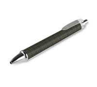 HLBSDM Bolígrafo retráctil Campbell Argyll con estampado de tartán del clan escocés desgastado, punta fina de 0,5 mm, bolígrafo de policarbonato duradero con clip para uso diario.