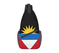 HLBSDM Bolso bandolera con la bandera de Antigua y Barbuda. Bolso bandolera informal de pecho.