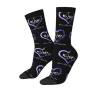 HLBSDM Calcetines de enfermera, paz, amor, salvar vidas, unisex, para adultos, de algodón, cómodos e informales.