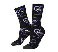 HLBSDM Calcetines de enfermera, paz, amor, salvar vidas, unisex, para adultos, de algodón, cómodos e informales.