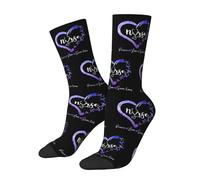 HLBSDM Calcetines de enfermera, paz, amor, salvar vidas, unisex, para adultos, de algodón, cómodos e informales.