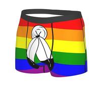 HLBSDM Calzoncillos Tipo bóxer para Hombre con la Bandera del Orgullo Two-Spirit