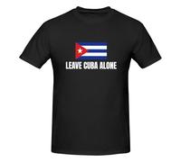 HLBSDM Camiseta Dejen a Cuba en Paz - Protesta contra los 47 - No a la Guerra - Camisetas para Hombre
