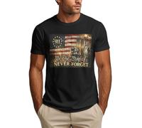 HLBSDM Camiseta Nosotros, el Pueblo, Nunca olvidamos el 11-S - Día de los Caídos - Camiseta patriótica de conmemoración