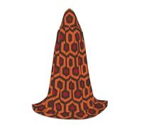 HLBSDM Capa con capucha de Halloween con estampado de El Resplandor (130/150/170 cm) para disfraz de bruja de carnaval o fiesta temática de cosplay.