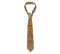 HLBSDM Corbata de hombre con diseño de atlas antiguo vintage, dibujo del mundo global - 7,9 cm de ancho, 145 cm de largo, poliéster, corbata formal para negocios y bodas.