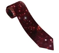 HLBSDM Corbata de hombre tejida en jacquard, corbata clásica de seda con corazón brillante rojo, corbata formal de negocios para hombre