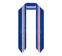 HLBSDM Estola de graduación con la bandera de Cabo Verde, chal, bufanda, banda para estudiantes internacionales, promoción de 2025, decoración para graduados, regalo de 72 pulgadas.