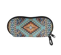 HLBSDM Estuche para gafas de sol Native Geometric Soft, muy ligero, con cremallera y clip para cinturón.