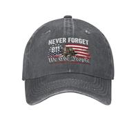 HLBSDM Gorra Conmemorativa del 11-S Nosotros, el Pueblo, Nunca olvidaremos en Honor a Las 343 víctimas.