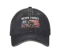 HLBSDM Gorra Conmemorativa del 11-S Nosotros, el Pueblo, Nunca olvidaremos en Honor a Las 343 víctimas.