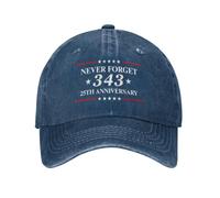 HLBSDM Gorra Vaquera del 25 Aniversario de 343 Hats 911 Nunca lo Olvides