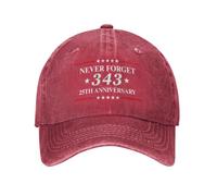 HLBSDM Gorra Vaquera del 25 Aniversario de 343 Hats 911 Nunca lo Olvides
