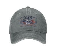 HLBSDM Gorra Vaquera del 25 Aniversario de 343 Hats 911 Nunca lo Olvides