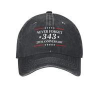 HLBSDM Gorra Vaquera del 25 Aniversario de 343 Hats 911 Nunca lo Olvides