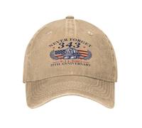 HLBSDM Gorra Vaquera del 25 Aniversario de 343 Hats 911 Nunca lo Olvides