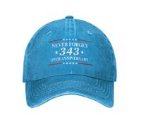 HLBSDM Gorra Vaquera del 25 Aniversario de 343 Hats 911 Nunca lo Olvides