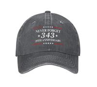 HLBSDM Gorra Vaquera del 25 Aniversario de 343 Hats 911 Nunca lo Olvides