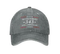 HLBSDM Gorra Vaquera del 25 Aniversario de 343 Hats 911 Nunca lo Olvides