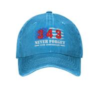 HLBSDM Gorra Vaquera del 25 Aniversario de 343 Hats 911 Nunca lo Olvides