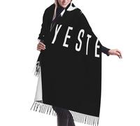 HLBSDM Más fuerte que ayer: bufanda de cachemira con flecos para culturismo. Bufandas de seda de otoño e invierno súper cálidas y suaves. Accesorio de moda