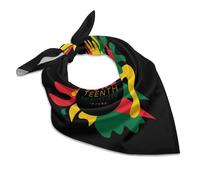 HLBSDM pañuelo Feliz Día de la Emancipación Libertad 1865 para hombres y mujeres Diadema Bufanda Bufanda cuadrada para el cuello Muñequera para la cabeza
